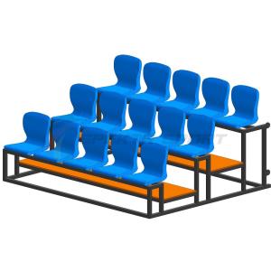 Купить Трибуна мобильная 3 ряда сиденья пластиковые на 15 мест в Тольятти 